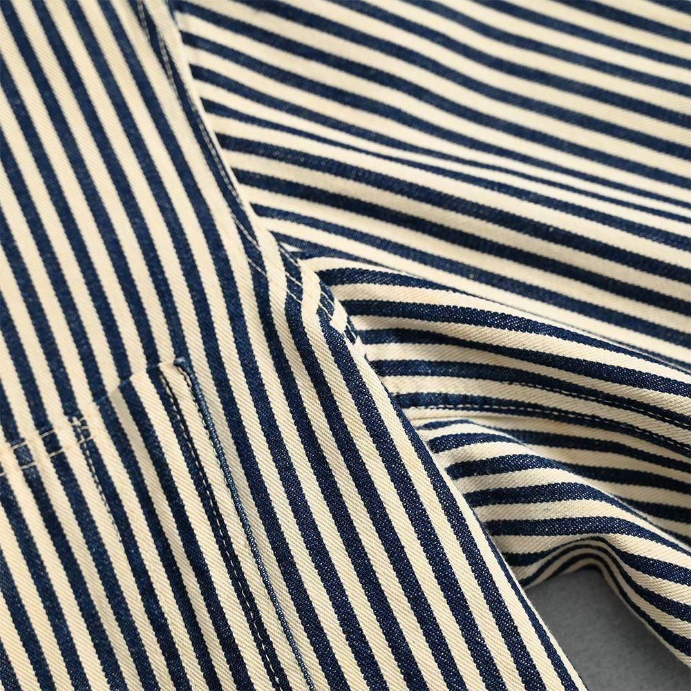 BLUE DEVIL EXPRESS-STRIPED COVERALL with CHINSTRAP（1930'S