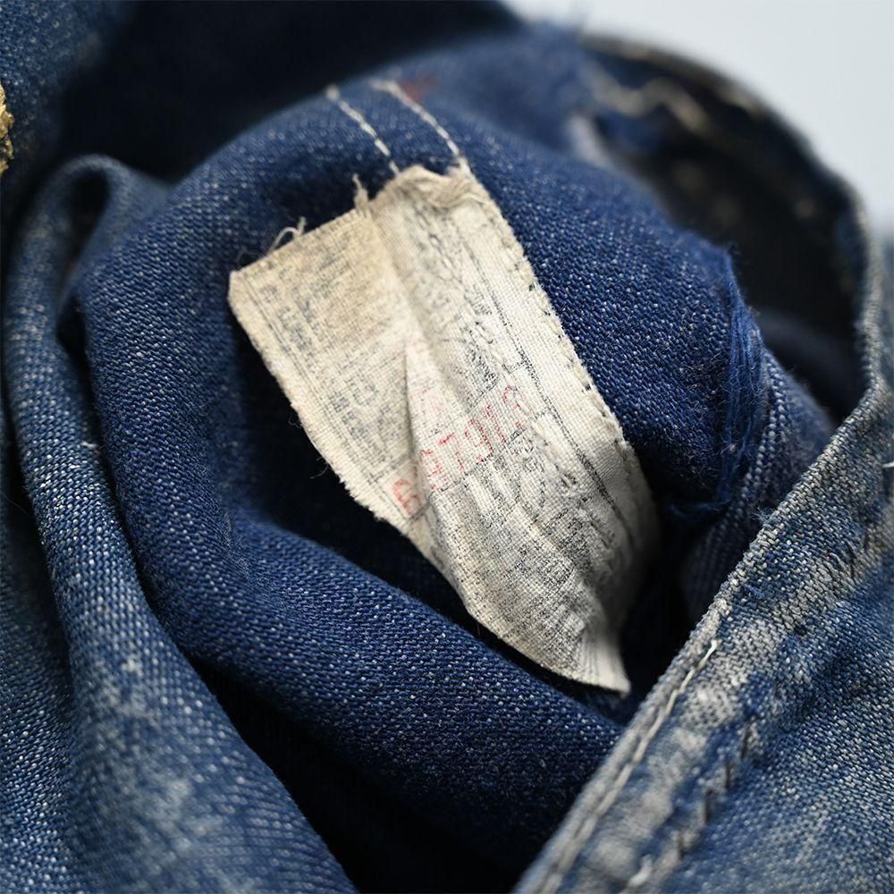 SEARS DENIM PAINTER PANTS with PAINT（1960'S/AMAZING REPAIR