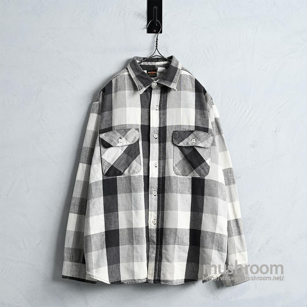 新着 BIG CONDITION SHIRT（1970'S/GOOD FLANNEL L/S BLK×WHT YANK トップス