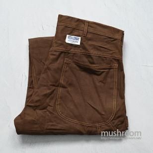 DUBBLEWARE BROWN DUCK W/KNEE PAINTER PANTS1950'S/DEADSTOCK