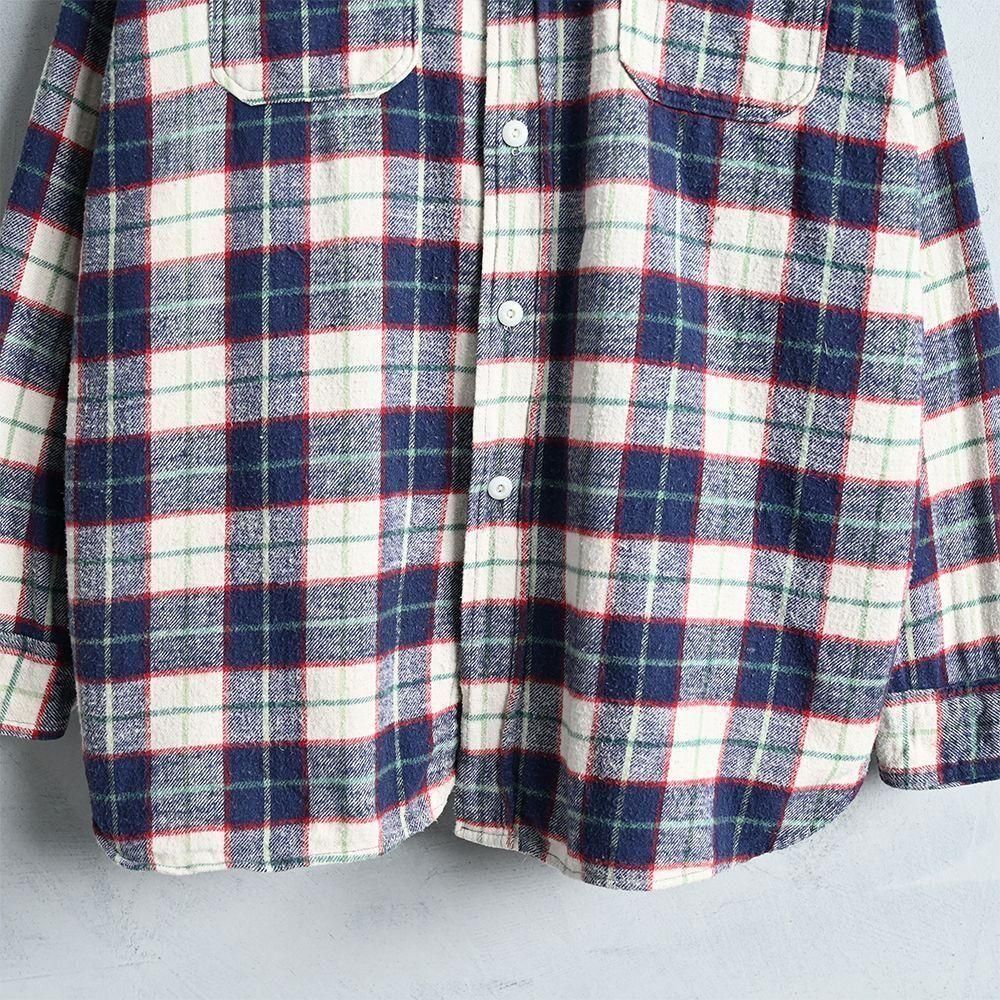 SUN VALLEY PLAID FLANNEL SHIRT（1940'S/GOOD CONDITION
