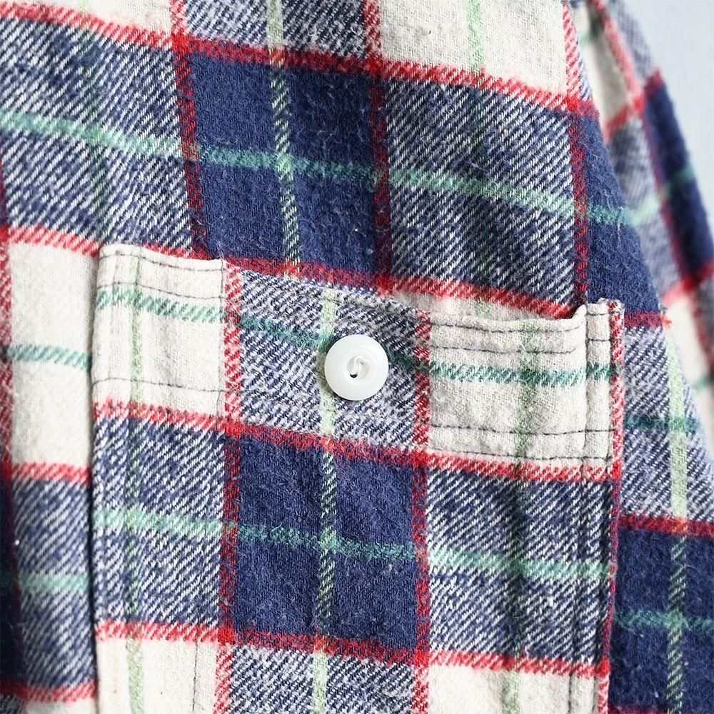 SUN VALLEY PLAID FLANNEL SHIRT（1940'S/GOOD CONDITION
