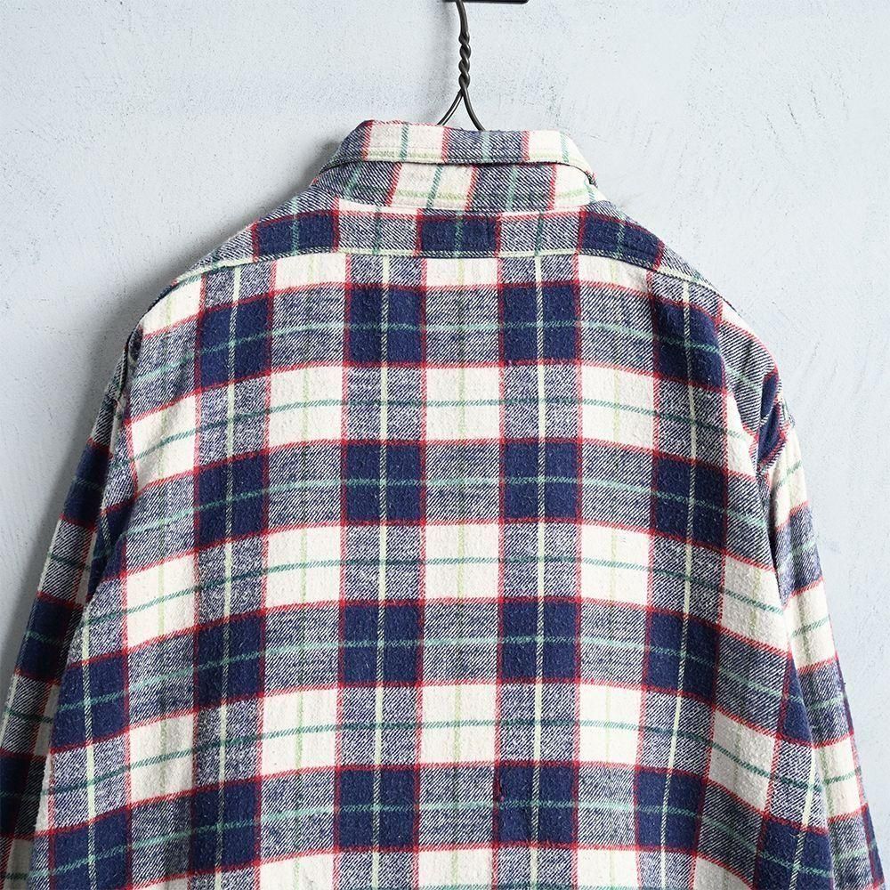 SUN VALLEY PLAID FLANNEL SHIRT（1940'S/GOOD CONDITION