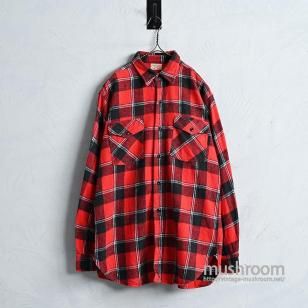 HEAD LIGHT PLAID FLANNEL SHIRT1950'S/VERY GOOD CONDITION