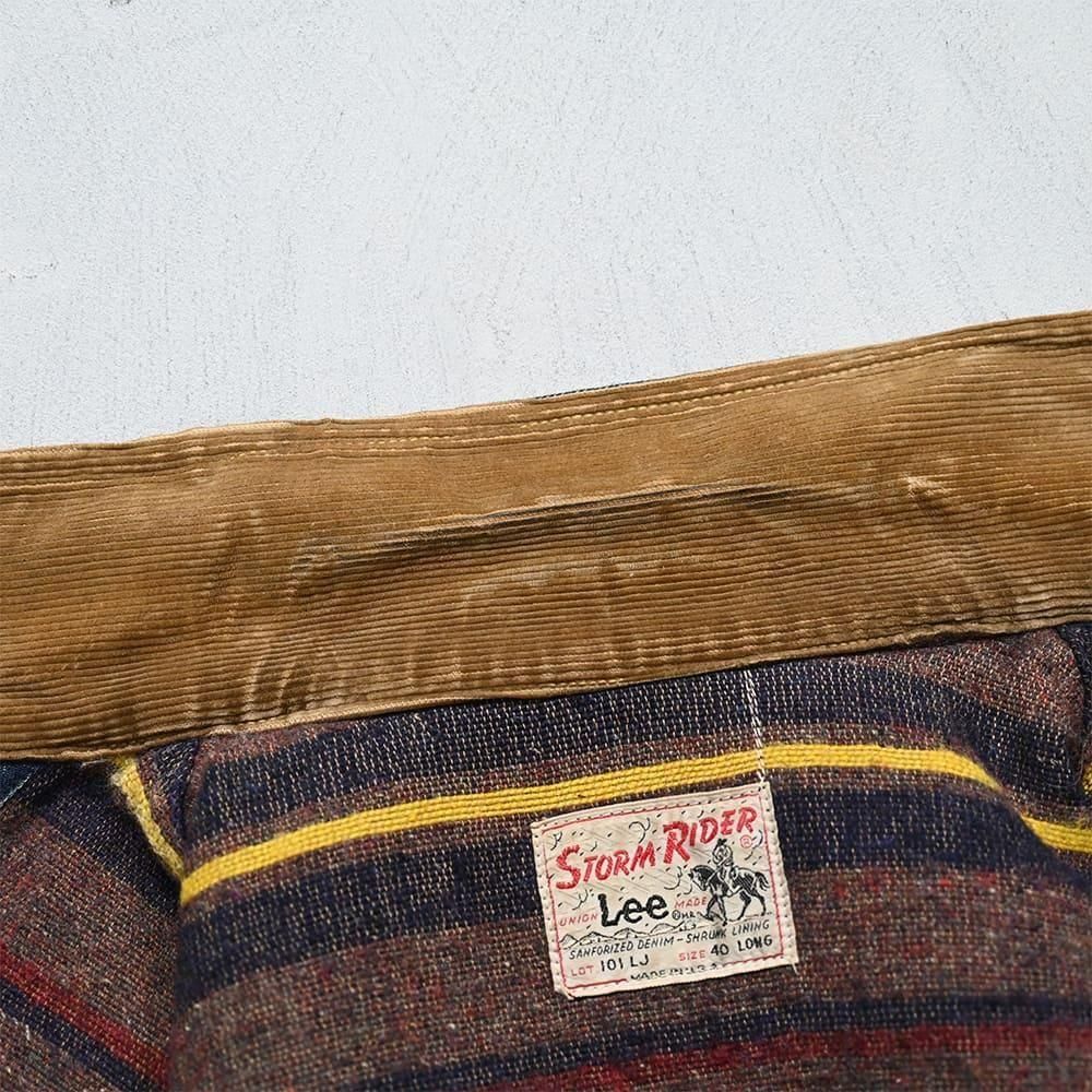 Lee 101-LJ STORM RIDER DENIM JACKET(1960'S/DARK COLOR/SZ 40 Lee 101-LJ STORM RIDER DENIM JACKET(1960'S/DARK COLOR/SZ 40