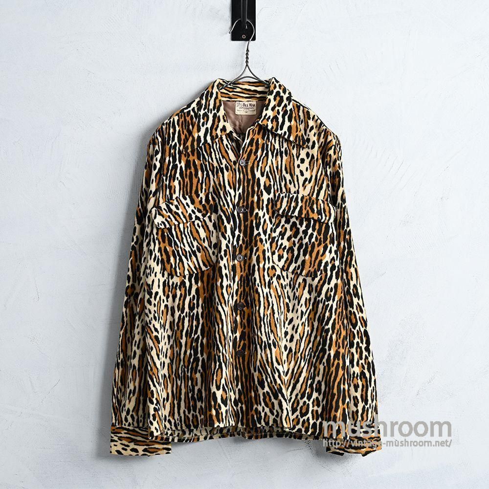 DEL MAR LEOPARD PATTERN L/S BOX SHIRT(1950'S/DEADSTOCK DEL MAR LEOPARD PATTERN L/S BOX SHIRT(1950'S/DEADSTOCK