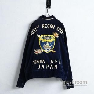 YOKOTA AIR FORCE BASE SOUVENIR JACKET1950'S/SUPER BIG SIZE