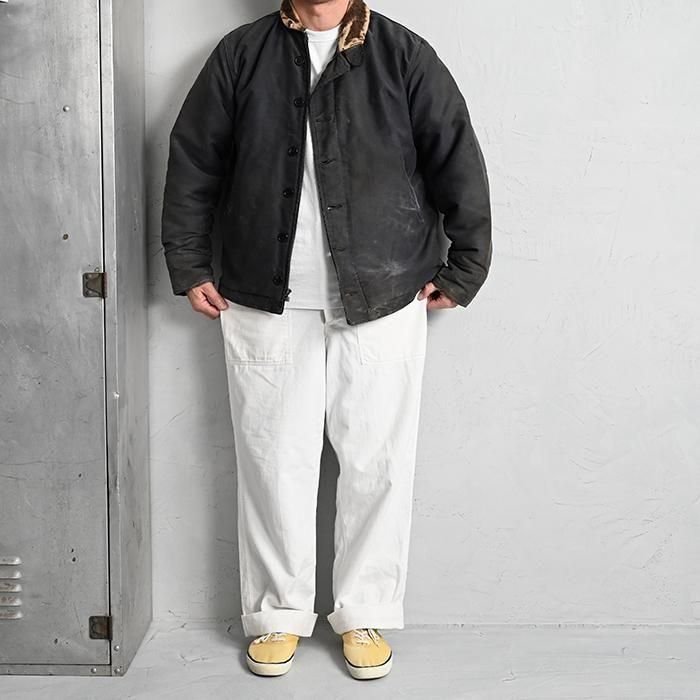 WW2 U.S.NAVY N-1 NAVY-BLUE DECK JACKET(SZ42) - 古着屋 WW2 U.S.NAVY N-1 NAVY-BLUE DECK JACKET(SZ42) - 古着屋