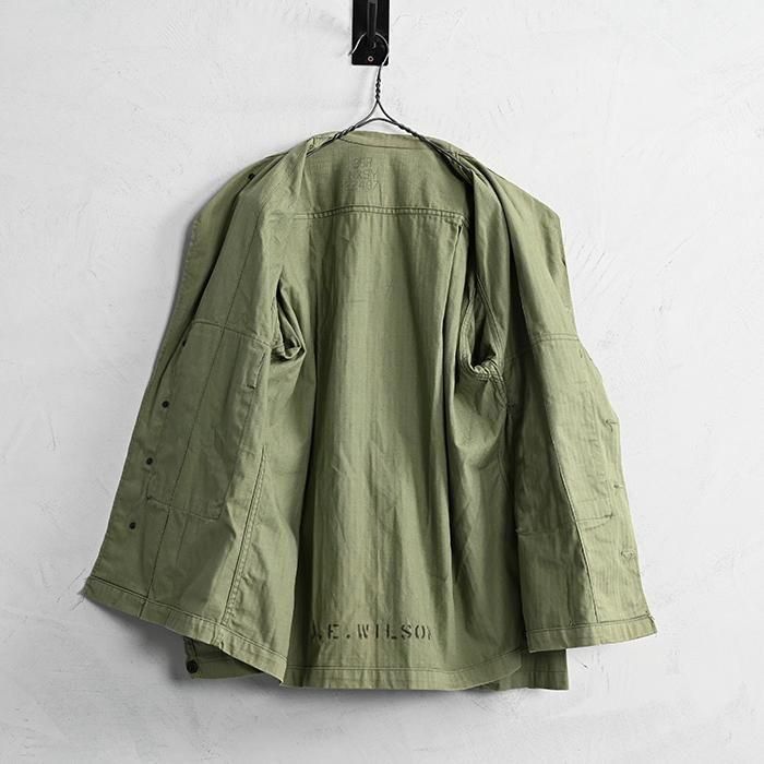 WW2 U.S.NAVY HBT UTILITY JACKET with STENCIL(MINT CONDITION WW2 U.S.NAVY HBT UTILITY JACKET with STENCIL(MINT CONDITION