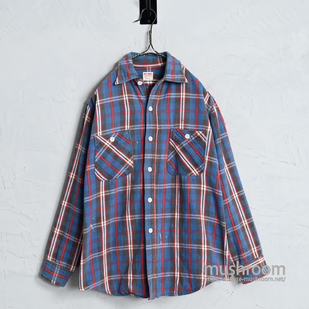 BIG MAC L/S PLAID FLANNEL SHIRT with PAINT(1960'S/MEDIUM BIG MAC L/S PLAID FLANNEL SHIRT with PAINT(1960'S/MEDIUM