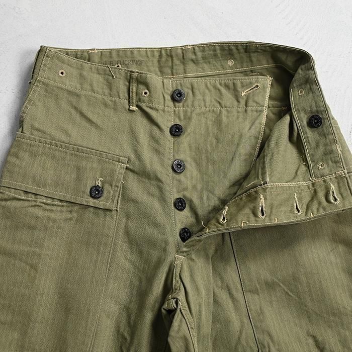 WW2 USMC P-44 HBT TROUSERS(DEADSTOCK or ONE WASHED/W30 WW2 USMC P-44 HBT TROUSERS(DEADSTOCK or ONE WASHED/W30