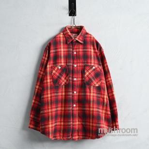 BIG MAC L/S PLAID FLANNEL SHIRT1960'S/VERY GOOD CONDITION/LARGE