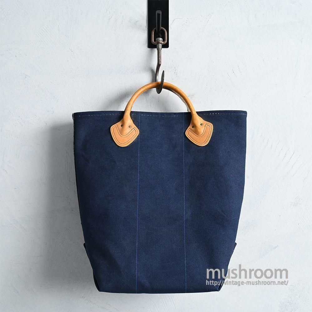 L.L.BEAN LOG CARRY TOTE BAG1980'S/DEADSTOCK/NAVY