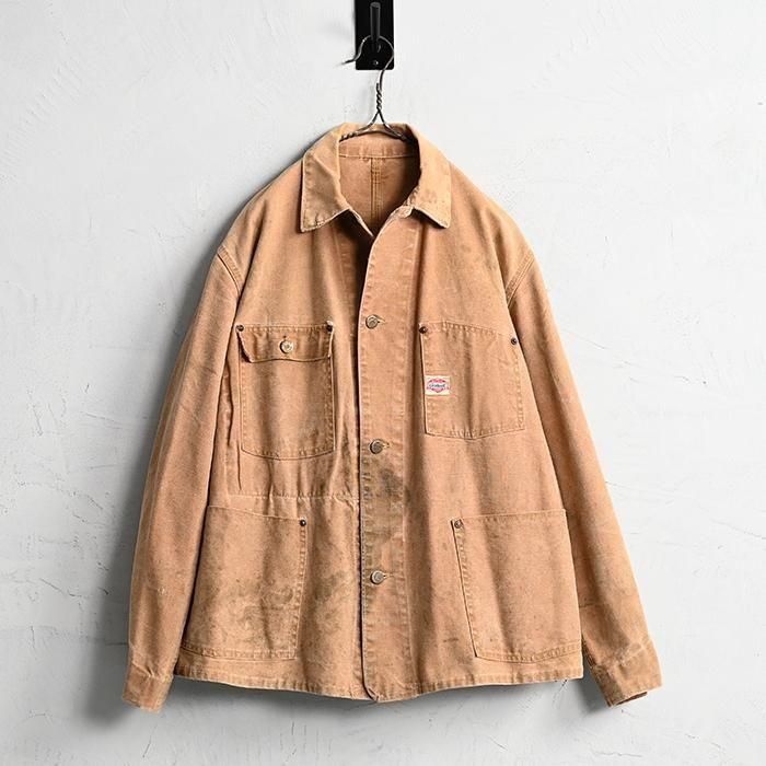 CARHARTT BROWN DUCK COVERALL1940'S/GOOD AGING