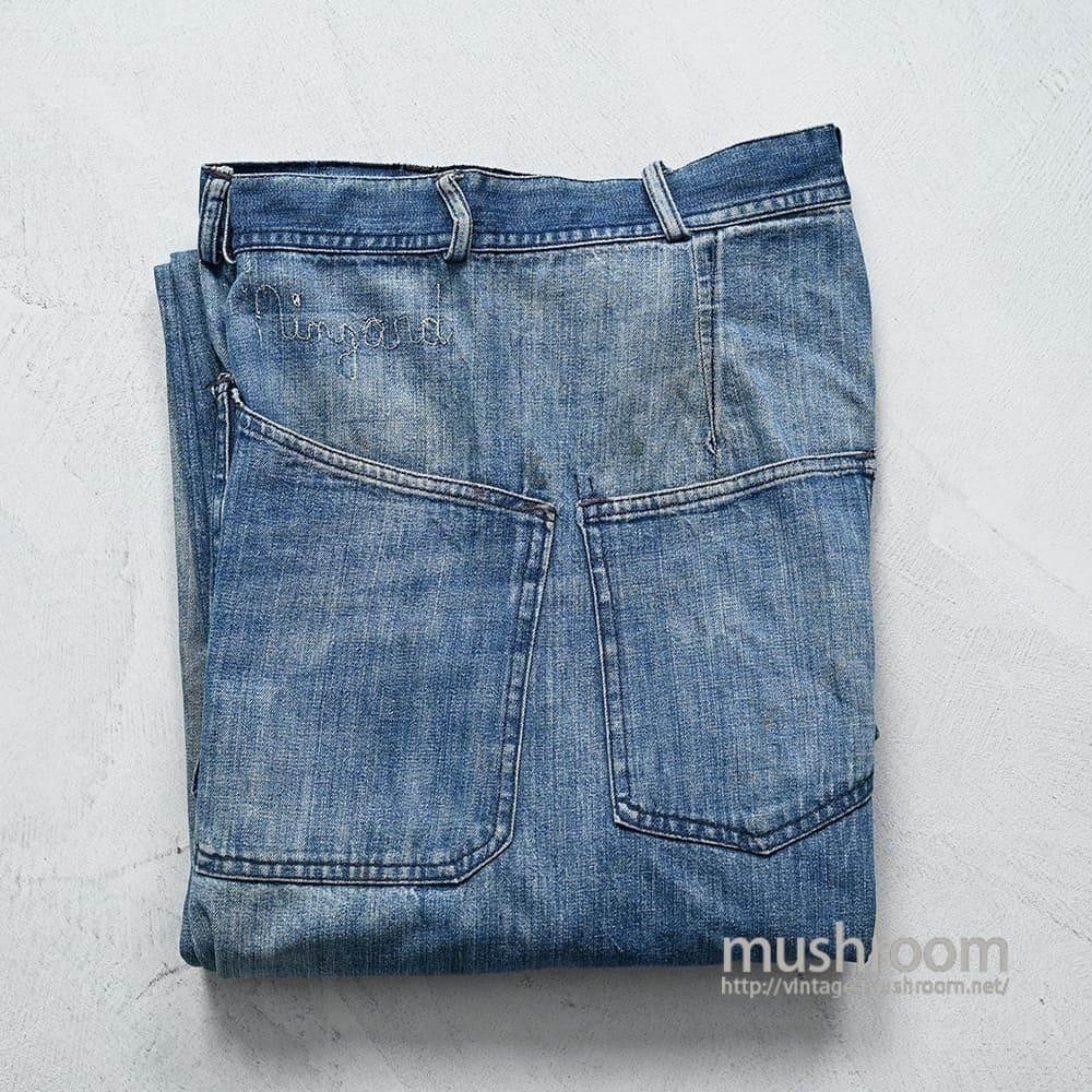 WW2 U.S.NAVY DUNGAREE DENIM TROUSERSEarly Type/GOOD INDIGO