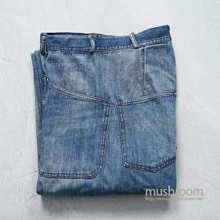 WW2 U.S.NAVY DUNGAREE DENIM TROUSERSEarly Type/GOOD INDIGO
