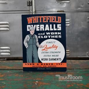 WHITEFIELD ADVERTISING SIGN BORDMINT CONDITION