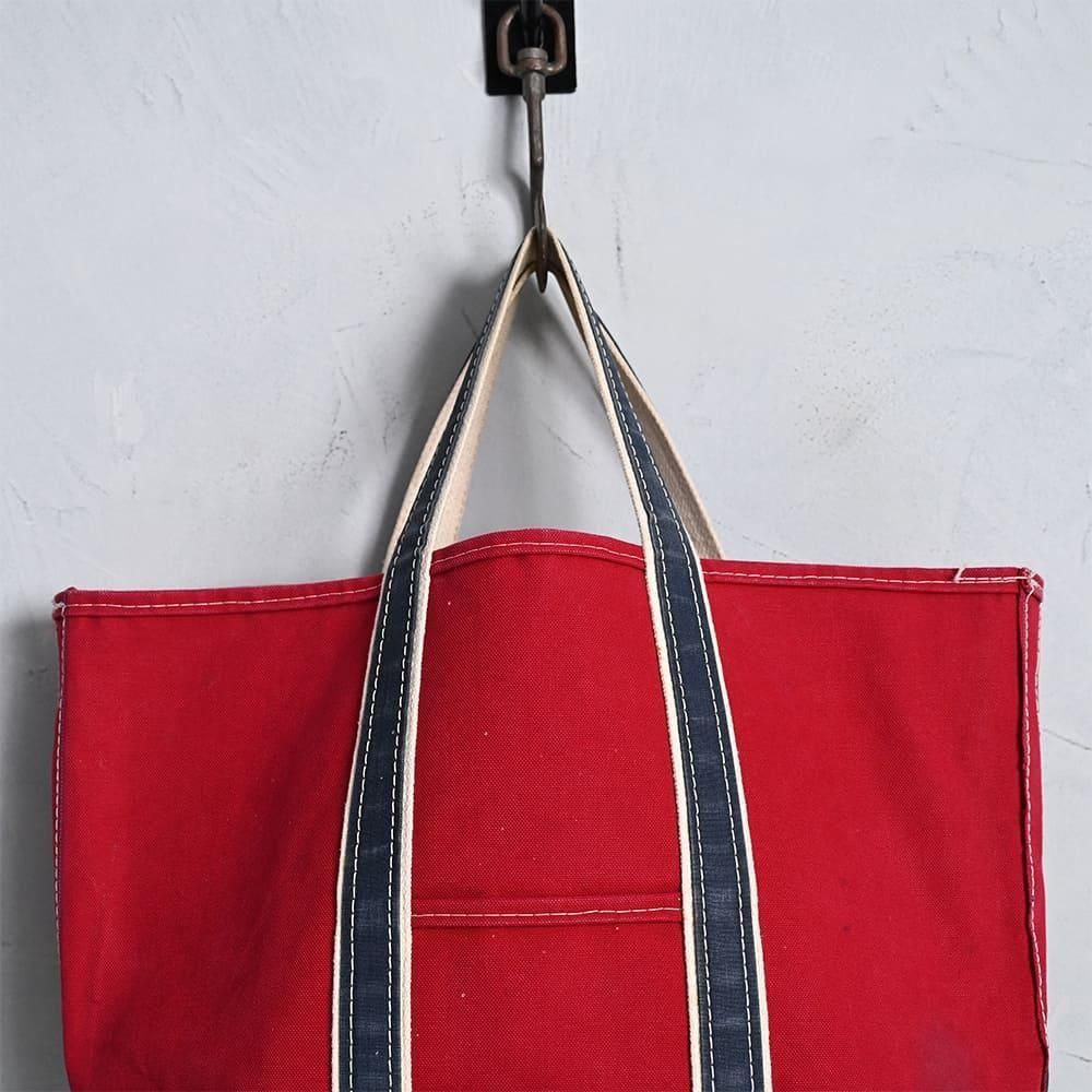 80's L.L.BEAN DELUXE BOAT AND TOTE ラージサイズ レッド