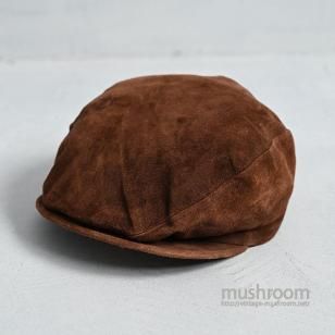 L.L.BEAN SUEDE LEATHER HUNTING CAPVERY GOOD CONDITION/LARGE