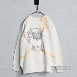 MOTORCYCLE HAND PAINT SWEAT SHIRT by PENNEY'SGOOD CONDITION/LARGE