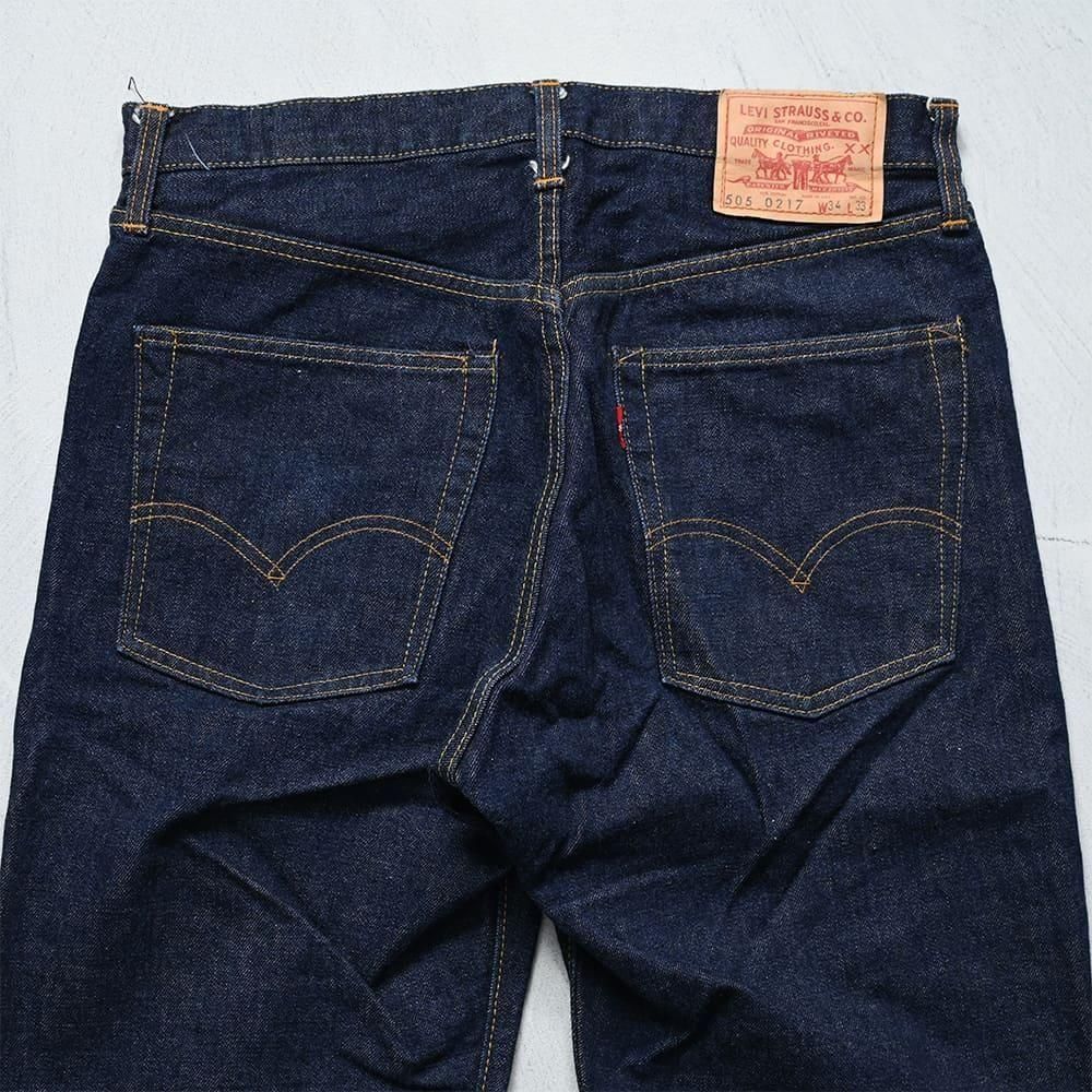 LEVI'S 505-0217 BIGE JEANS（MINT CONDITION/W34L33） - 古着屋