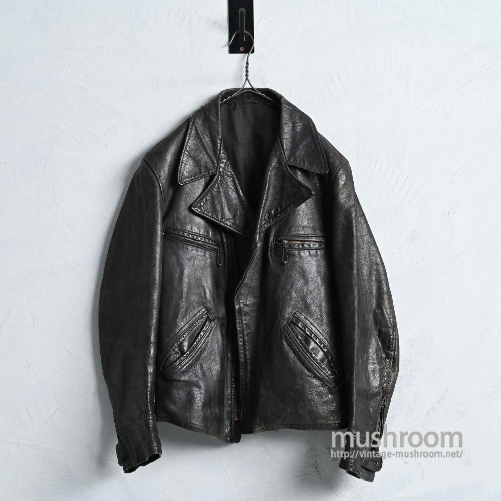 OLD AVIATOR STYLED LEATHER SPORTS JACKET with UNIQUE DETAIL1940'S