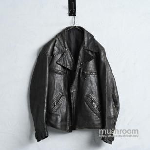 OLD AVIATOR STYLED LEATHER SPORTS JACKET with UNIQUE DETAIL1940'S