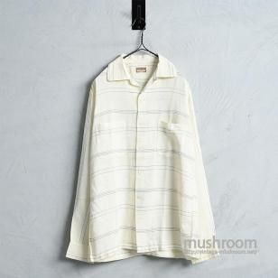 McGREGOR BORDER STRIPED L/S RAYON SHIRTVERY GOOD CONDITION/MEDIUM