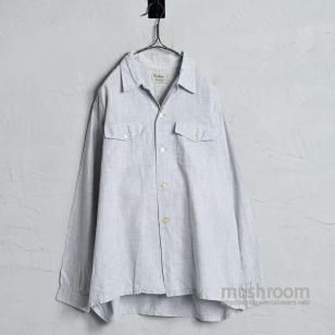 Marlboro L/S COTTON SHIRT by DAN RIVER FABRIC1950'S/MINT CONDITION/X-LARGE