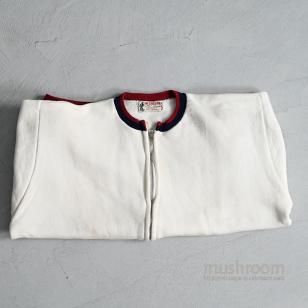 McGREGOR FULL-ZIP S/S SWEAT SHIRT with PATCH POCKET1960'S/MINT CONDITION/LARGE