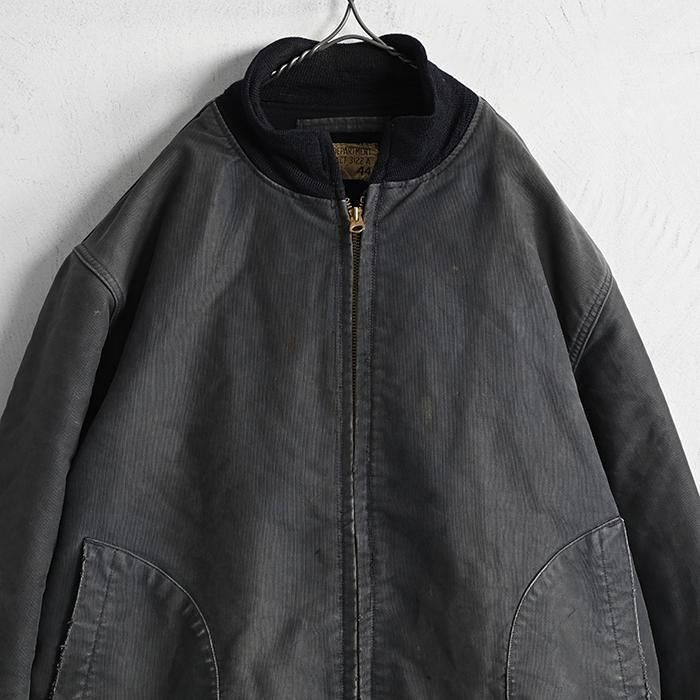 US NAVY ジャケット 70s 米軍 U.S.NAVY ユーティリティジャケット 紺 42R