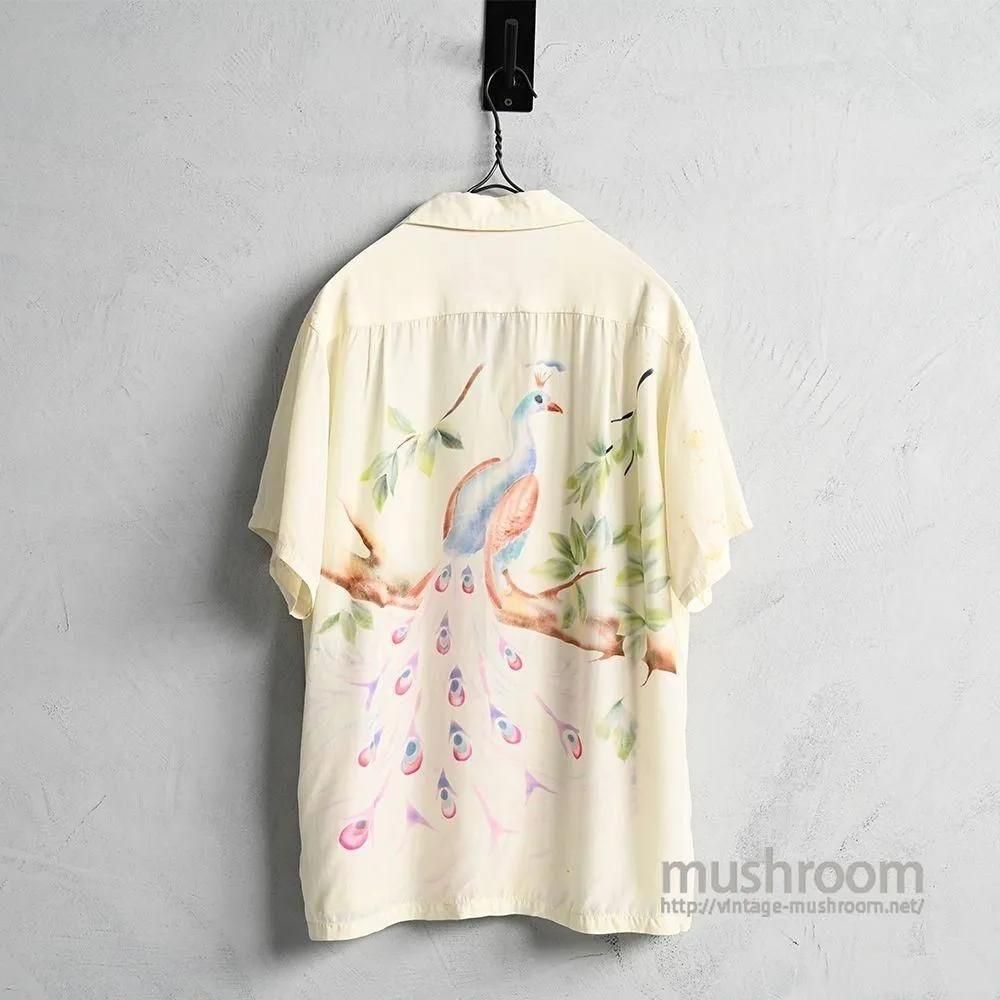 KAWAIHAU S/S HAWAIIAN SHIRT with HAND PAINT（GOOD CONDITION/MEDIUM）