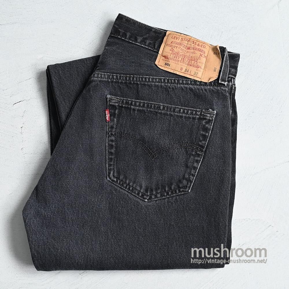 LEVI'S 501-0660 BLACK JEANS'00/GOOD CONDITION/W34L32