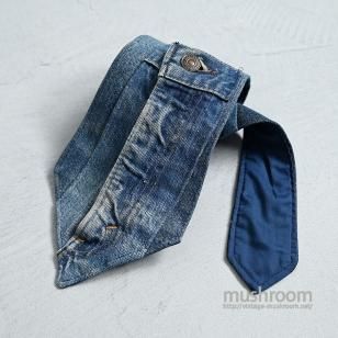 LEVI'S PATCHWORK DENIM TIE1970'S/GOOD CONDITION