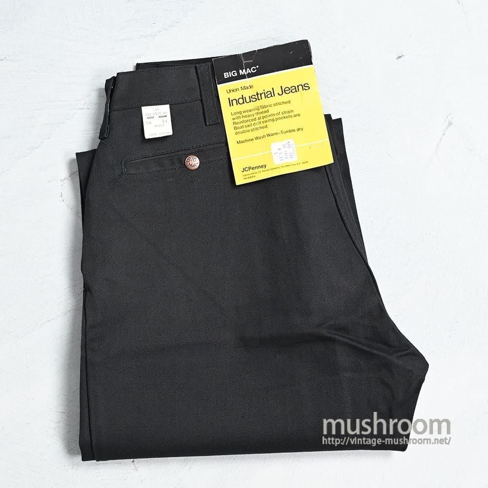 BIG MAC BLACK INDUSTRIAL JEANS（1970'S/DEADSTOCK/W34L31）