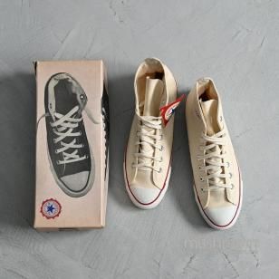 CONVERSE ALL-STAR Hi CANVAS SHOES with BOX1990'S/DEADSTOCK/SZ 10 1/2