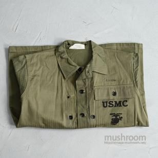 WW2 USMC P-44 HBT UTILITY JACKET with UNUSUAL BUTTON'45/DEADSTOCK/SZ 38