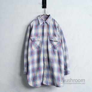 ROOMY RICHARD PLAID FLANNEL SHIRT1950'S/GOOD CONDITION