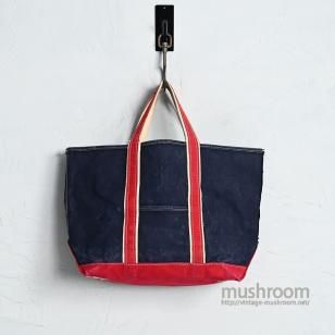 L.L.BEAN NVYRED DELUXE TOTE1980'S/LARGE/GOOD CONDITION