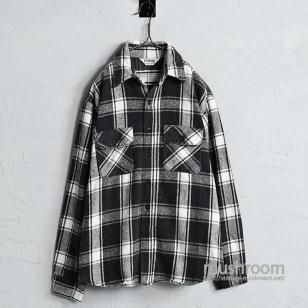 FIVE BROTHER BLKWHT L/S FLANNEL SHIRTGOOD CONDITION/LARGE