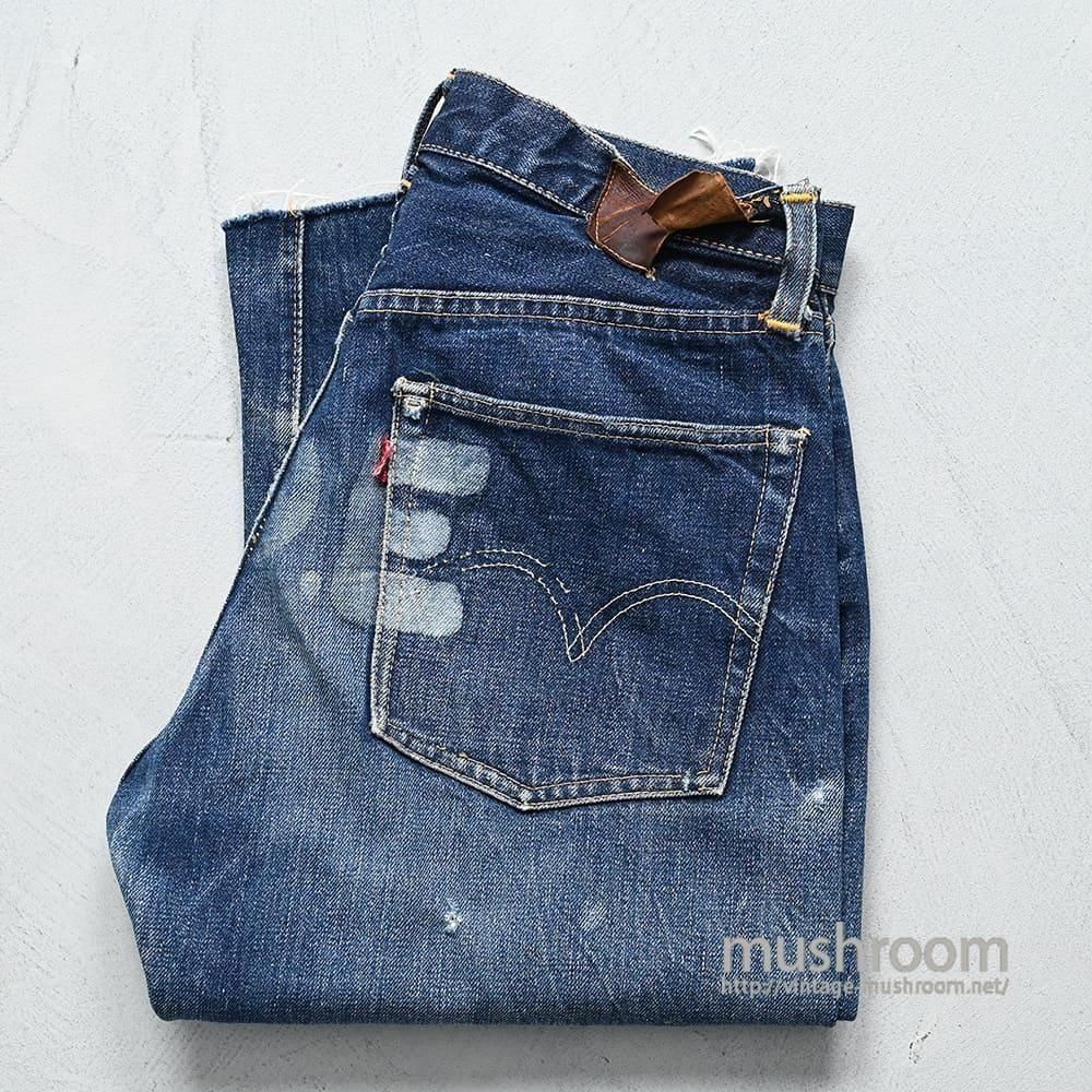 アテッサ新作モデル LEVI'S 501XX CUT-OFF JEANS with LEATHER PATCH（1950'S/GOOD パンツ