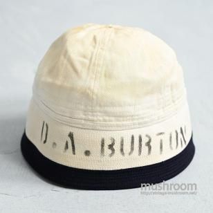 U.S.NAVY BLUE TRIM DIXIE HAT with STENCIL1940'S/GOOD CONDITION
