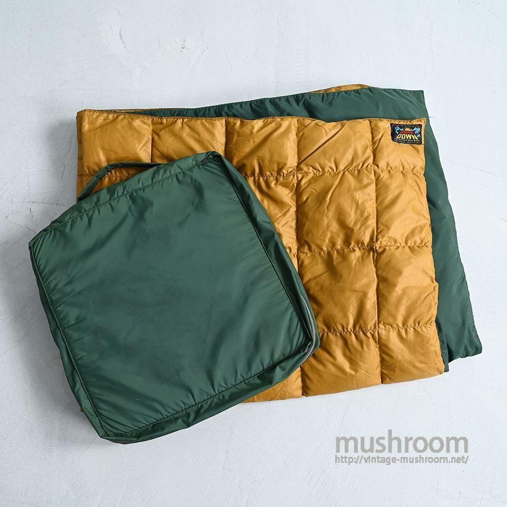 EDDIE BAUER DOWN QUILTING BLANKET with CUSHION CASE（1970'S