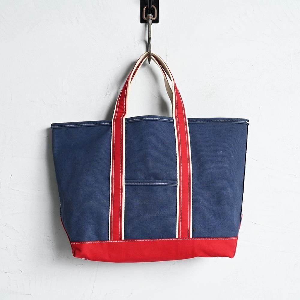 L.L.BEAN NVY×RED DELUXE TOTE（1980'S/VERY GOOD CONDITION/LARGE）