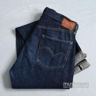 LEVI'S 501XX JEANS with LEATHER PATCH'47 MODEL/DARK COLOR/W33L36