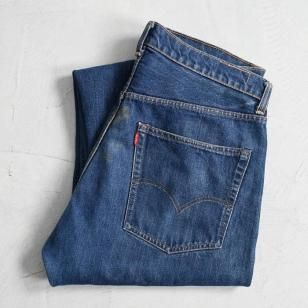 LEVI'S 505-0217 BIGE JEANSEarly 1970'S/GOLDEN SIZE & GOOD COLOR