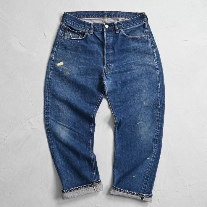 LEVI'S 501 BIGE JEANS with PAINT（1960'S/GOLDEN SIZE）
