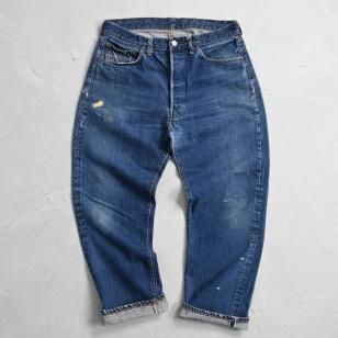 LEVI'S 501 BIGE JEANS with PAINT1960'S/GOLDEN SIZE