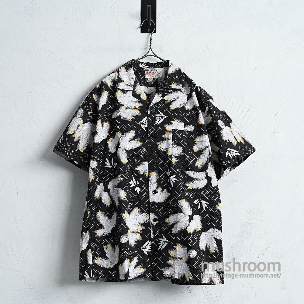 McGREGOR BLACK SHORT-SLEEVE COTTON SHIRT（VERY GOOD CONDITION/MEDIUM）