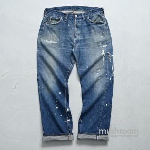 LEVI'S 501XX JEANS with PAINT'47 MODEL/GOOD LOOKING